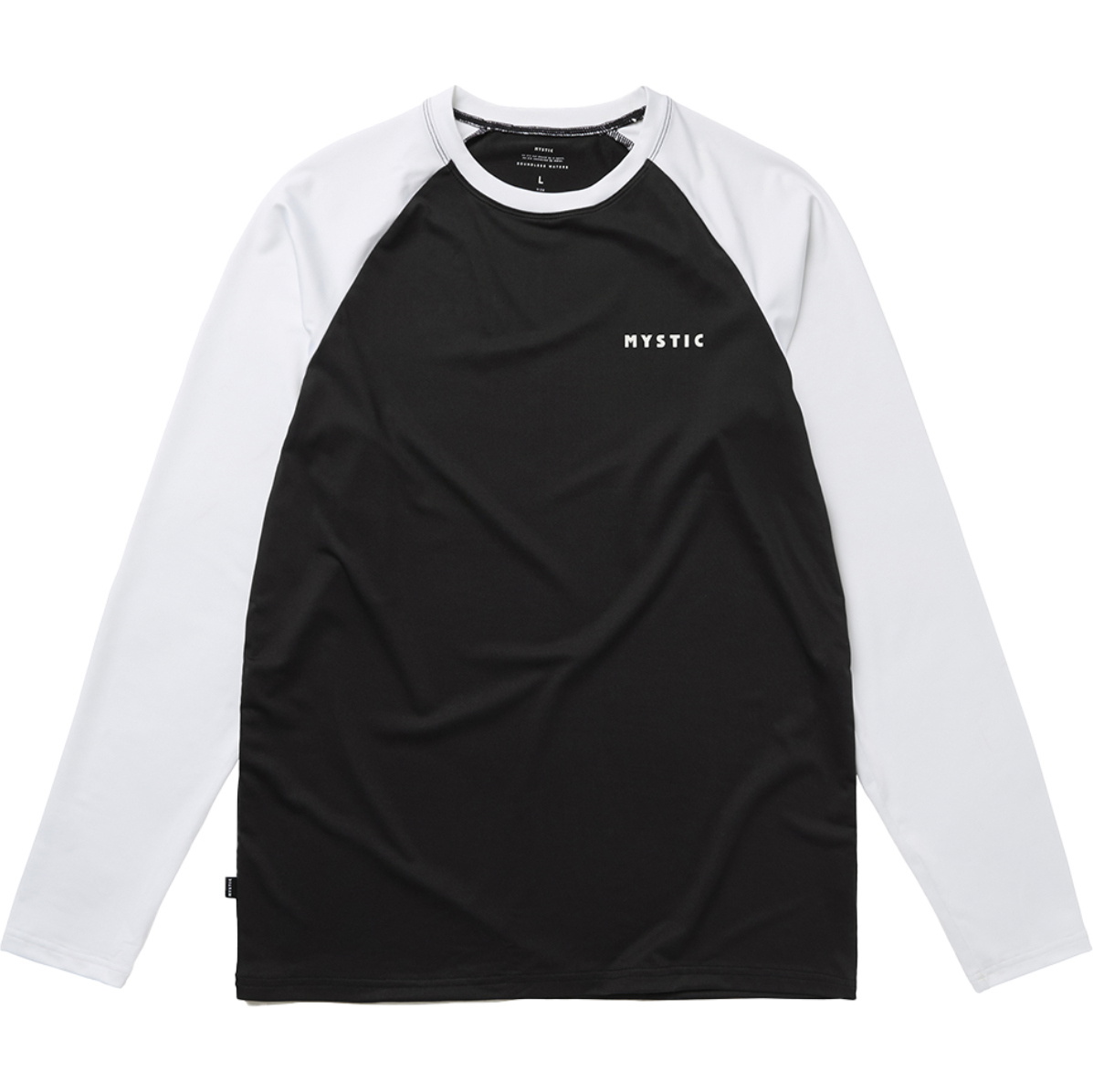 2026 Mystic Mens Bolt Long Sleeve Quickdry Top 35001.260120 - Black / White